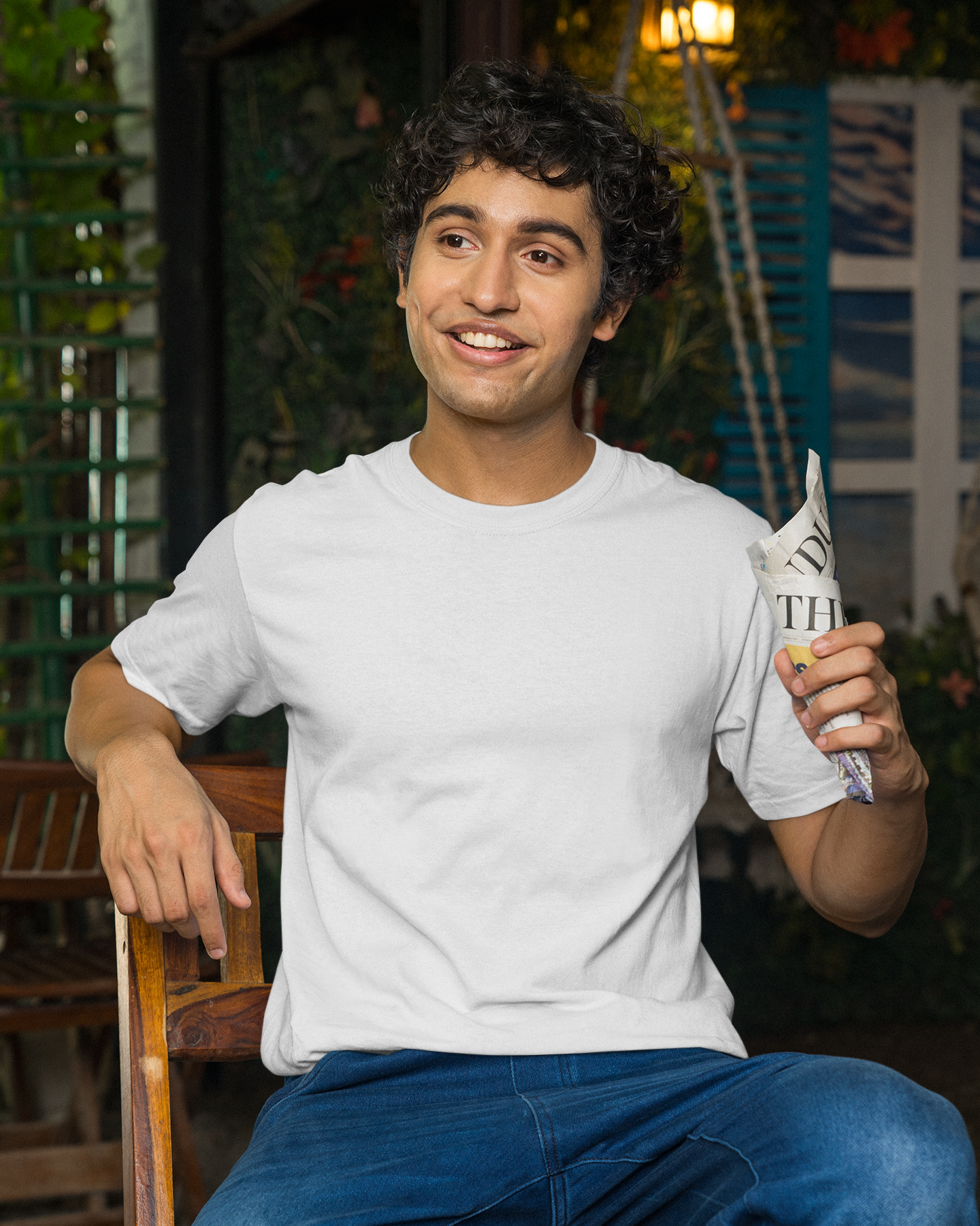 White Premium Cotton T-shirt - Solid