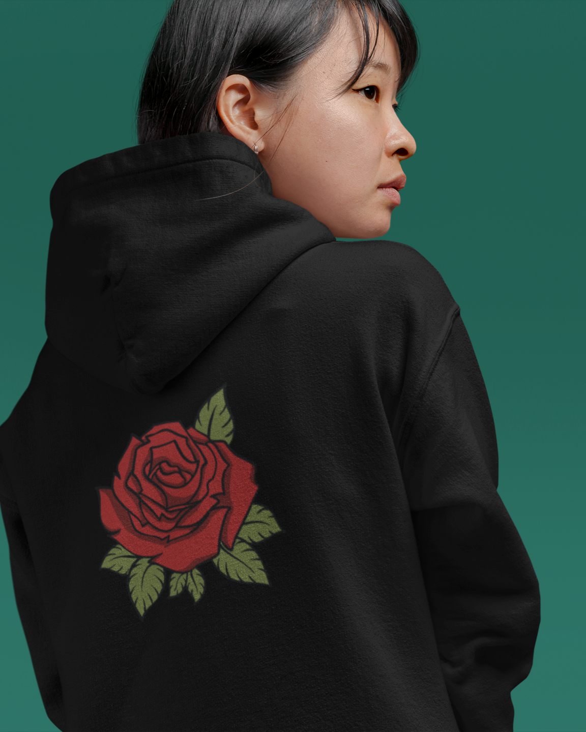 Aesthetic Rose - Printed Hoodie