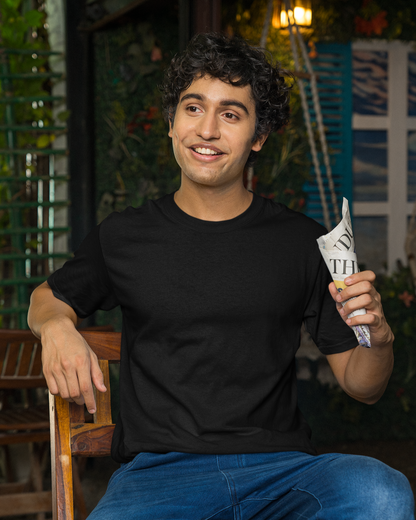 Black Premium Cotton T-shirt - Solid