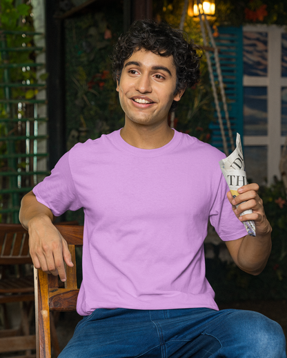 Lavender Premium Cotton T-shirt - Solid