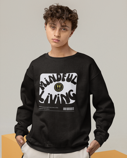 Mindful Living - Printed Sweatshirt