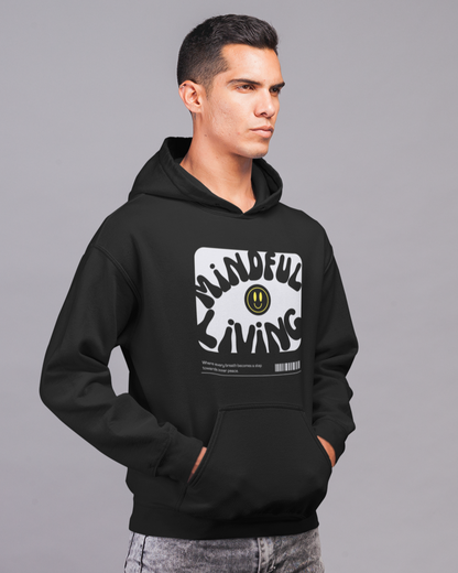 Mindful Living - Printed Hoodie